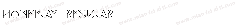 Homeplay Regular字体转换